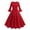 Red, variant on cfhntfmh Cocktail Dresses for Women Elegant Bell Long Sleeve Fall Dress Christmas Belted Crewneck Party Evening Dress
