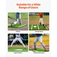 thumbnail image 3 of Premium Baseball Batting Mat: 12 x 6 ft Indoor/Outdoor Portable Baseball Softball Hitting Mat, Non-slip Rubber Bottom Batting Cage Mat with Home Plate for Batter, Pitcher and Catcher Training, 3 of 7