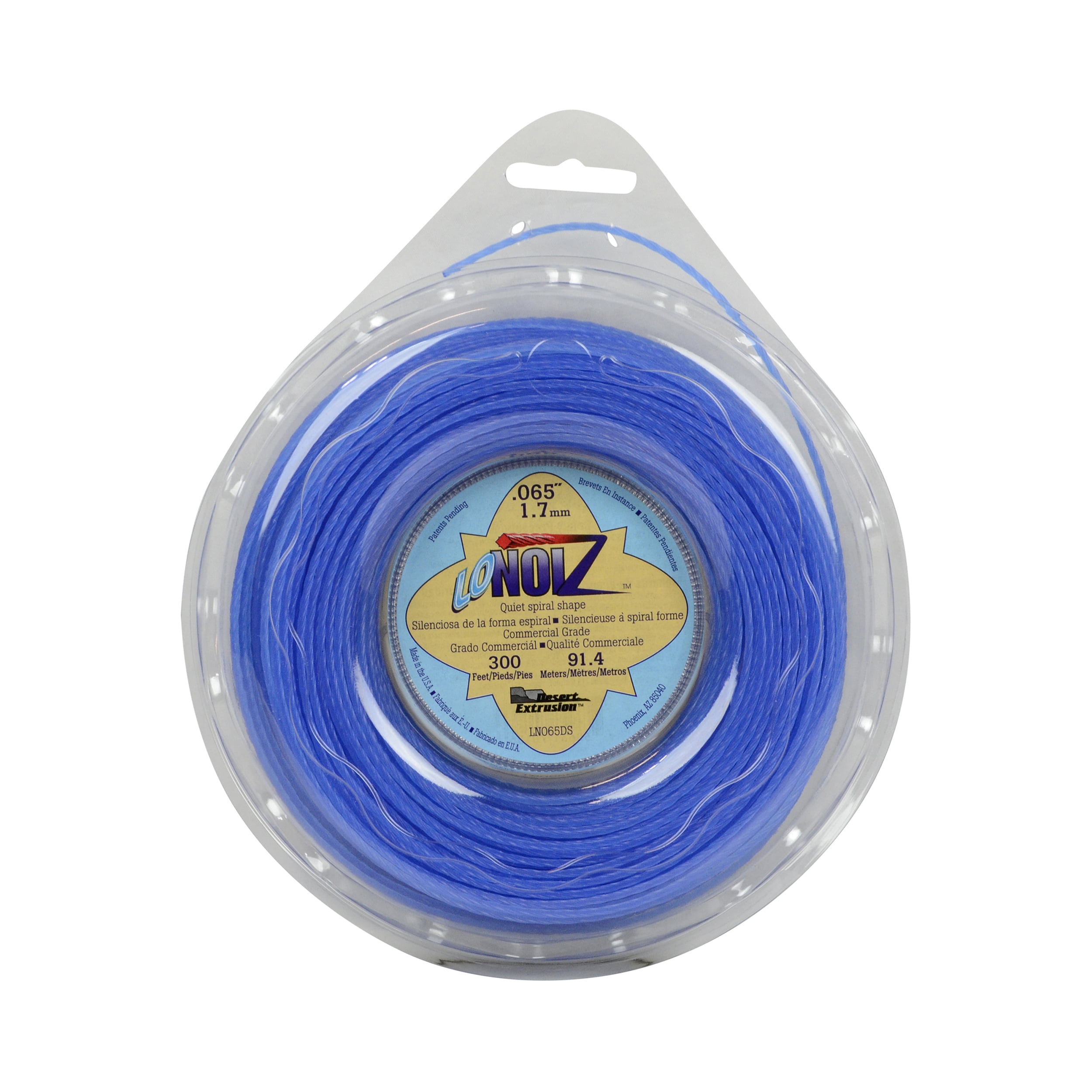 LoNoiz LN065DS .065' x 300' Spiral Twist Commercial Trimmer Line, Made in USA