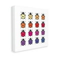 thumbnail image 4 of Stupell Industries Rainbow Ladybugs Pattern Animals & Insects Painting Gallery Wrapped Canvas Art Print Wall Art, 17 x 17, 4 of 8