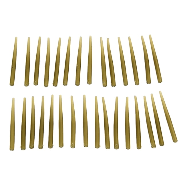 30 Uds mangueras de pesca de carpa goma verde suave anzuelos de pesca mangas suministros accesorios