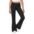 thumbnail image 2 of Stamzod Girls' Bell Bottom Leggings Solid Color Elastic Waist Flared Sweatpants Loose Fit Casual Pants for Girls 11-12Years, 2 of 8