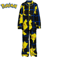 thumbnail image 6 of Pokemon Boys Pajama Set Pikachu Long Sleeve Button Down Coat Style Sleepwear 2 Piece, 6 of 8