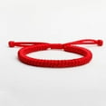 thumbnail image 2 of yingyy String Bracelets Red Braided Handmade Soft Thread Rope Simple Fadeproof Adjustable Ropes Bracelet Kids Mother Daughter 13CM 13CM, 2 of 6