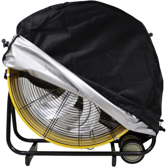 Waterproof Industrial Fan Cover Dustproof Protection for 30.5" Drum Fans 420D us
