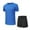 B-Blue, variant on GERsome Men's Tracksuits 2 Piece Short Sleeve Crewneck Plain T Shirts and Shorts Sets Summer Athletic Running Gym Workout Loungewear for Men M-3XL