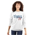 thumbnail image 3 of Vintage America 76 USA Patriot Unisex Plus Fleece Graphic Sweatshirt Brisco Brands 2X, 3 of 6