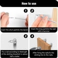 thumbnail image 2 of 400pcs Steel Nails, Double-Headed Nails, Seamless Nail with Double-Headed Base Thread,Concrete Nails, Skirting Boards, 2 of 6