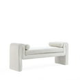 thumbnail image 6 of Manhattan Comfort Concord Bench with Solid Wood Frame in Ivory, 6 of 9
