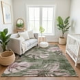 thumbnail image 7 of Addison Rugs Mayfield Premium Machine Washable Transitional Floral Olive Rectangle Rug, 10' x 14', 7 of 7
