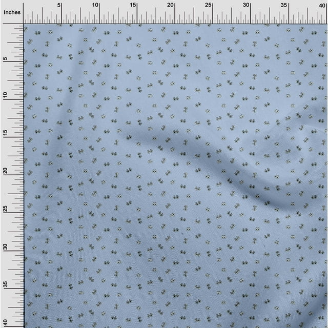 oneOone Silk Tabby Fabric Eyes Face Print Sewing Fabric BTY 42 Inch Wide