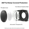thumbnail image 4 of Rantice Airtag Dog Collar Holder, [1 Pack] Waterproof Airtag Case for Dog Collar, TPU & Silicone Full Body Covered Anti-Lost Apple Air Tag Collar Holder Airtag Case for Pet Collar Backpack, Black, 4 of 9