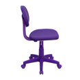 thumbnail image 2 of Chaise de travail pivotante en tissu violet, 2 of 6