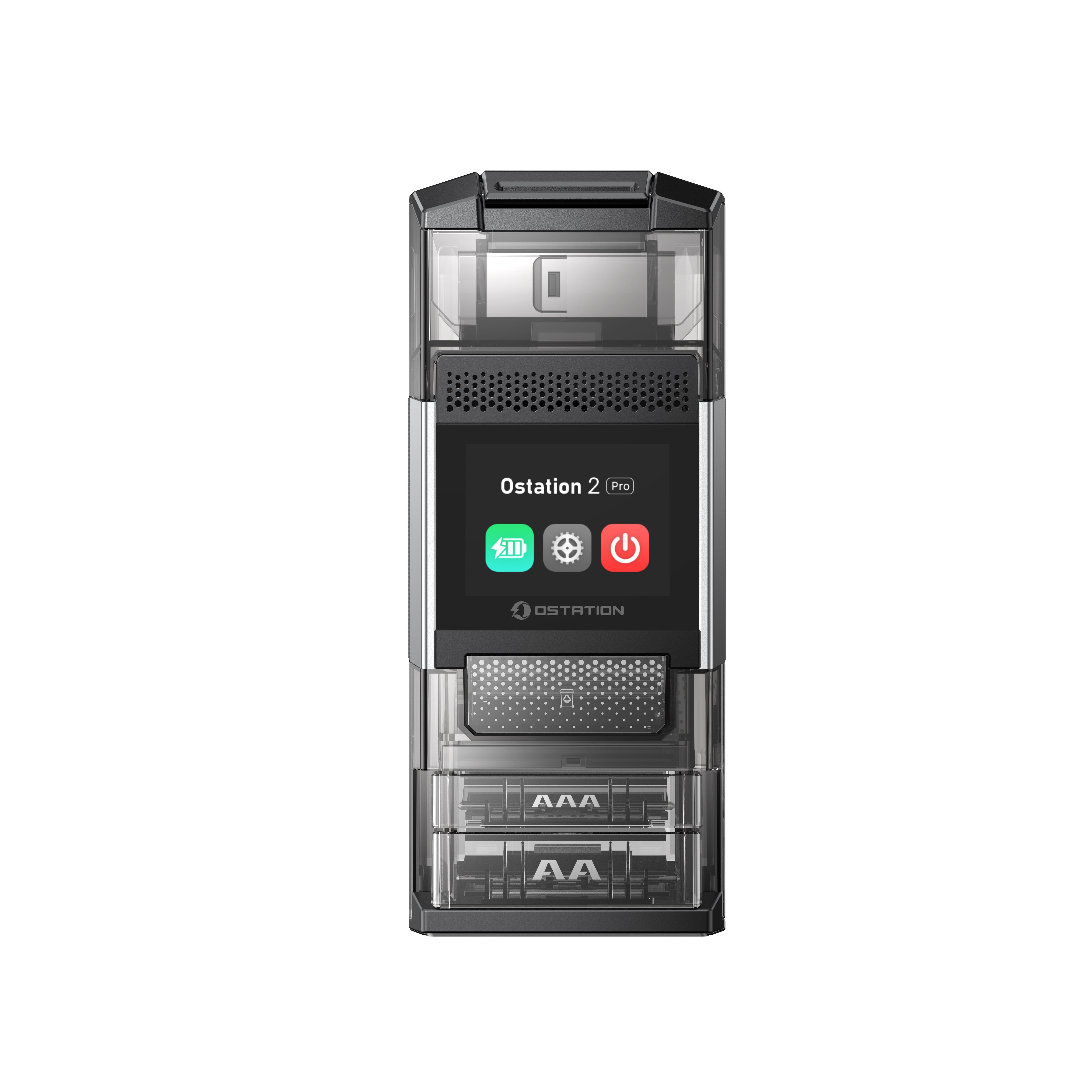 Olight Ostation 2 Pro 3-in-1 Smart Battery Hub for AA & AAA Rechargeable Ni-MH & Li-ion Batteries with Touch Screen