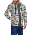 thumbnail image 2 of Vsdgher Transport Train Mens Hoodies Zip Hoodie, Hoodies for Men, Zip-up Hooded Sweatshirt-Medium, 2 of 5