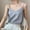 Grey, variant on DuoJiaJ Womens Satin Camisole, V Neck Sleeveless Silk Summer Tank Top Black L