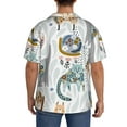 thumbnail image 5 of Sigee Cute Colorful Animal Print Men's Shirts Casual Button Down Short Sleeve Summer Beach Shirt Hawaiian Vacation Shirts Tee Shirt-Small, 5 of 7