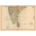 thumbnail image 2 of Black 32x24 White Modern Wood Framed Museum Art Print Titled - India Sri Lanka - Black 1867, 2 of 4