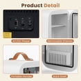 thumbnail image 3 of edx 4L Mini Fridge, Compact Refrigerator & Small Cosmetics Cooler for Skincare, Food, Drinks, White, 3 of 8