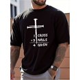 thumbnail image 2 of Mens Clothes, T Shirts for Men, Casual Style Design with Print, 100% Pure Cotton Fabric, Shirts for Men, Suits for Men, Christian Faith Graphic T-Shirt, Men'S Casual Short Sleeve Tee, Loose Fit, 2 of 10