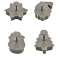 thumbnail image 1 of TERGAYEE - Juego de cortadores de galletas navideños, molde para hornear con émbolo 3D, cortadores de galletas navideños para hornear, moldes para galletas navideñas, 1 of 7