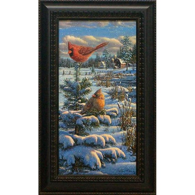 Artistic Reflections P537 14 x 23 in. A Cold Winters Day Framed Chrsitmas Art Print
