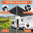thumbnail image 5 of Yescom Vehicle Awning with Blackout Coating 6.6x8.4' Car Roof Rack Overlanding Shade for SUV Camping Travel, 5 of 9