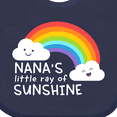 thumbnail image 4 of Inktastic Nana's Little Ray of Sunshine Boys or Girls Baby Bib, 4 of 4