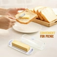 thumbnail image 7 of JUNZHIDAO Kitchen Butter Dish with Lid and Knife - Transparent Butter Keeper Clear, 7 of 7