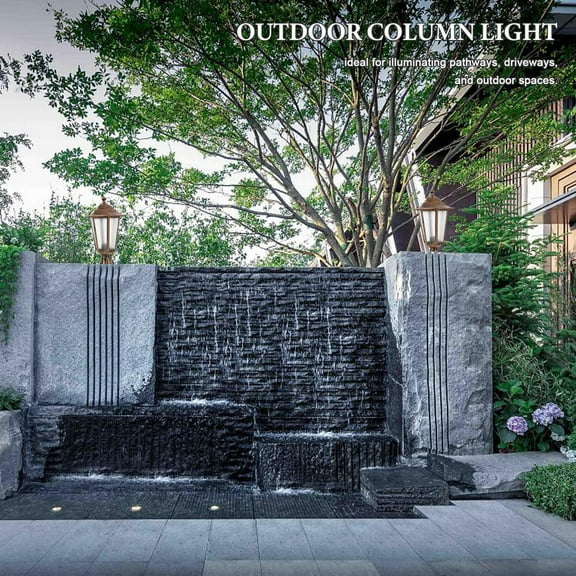 WHAMVOX Outdoor Lamp Post Light Waterproof Lamp Posts Outdoor Lighting Street Light For Doorway Enhances Garden Pathway House Garden Fence Gate