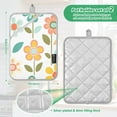 thumbnail image 6 of Yayeee Pot Holders Kitchen Heat Resistant with Pocket 7"x9.8" Cotton Oven Cooking Hot Pads, Orange Retro Flower, 6 of 7