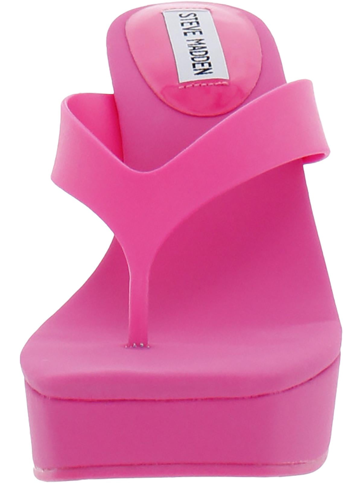 Steve Madden Womens Refined Open Toe Slip On Wedge Sandals - Walmart.com