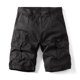 thumbnail image 5 of Pantalones cortos de algodón 100 % para hombre, pantalones cortos cargo de camuflaje de gran tamaño, pantalones cortos casuales holgados con múltiples bolsillos, 5 of 5