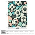thumbnail image 4 of COMIO Football Flannel Throw Blanket,Rugby Sports Fuzzy Blanket, Soccer Ball Game Gift for Football Lover All Season Bed Blanket Breathable Plush Blanket Room Decor, 4 of 6