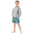 thumbnail image 6 of Little Blues Flower One Athletic Shorts Breathable with Comfort Fit Drawstring Casual Sweatshorts Medium, 6 of 9