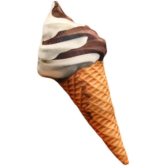 Yvsxxv 1 Soft Plush D Ice Cream Shaped Pillow Simulation Food Pillow Stuffed Cushion Photo Props for Home Sofa Decor