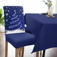 thumbnail image 6 of Chair Covers for Dining Room Set of 6,Merry Christmas Tree Snowflakes Red Stretch Seat Protector Removable Washable Chairs Slipcovers for Kitchen Banquet Wedding Hotel,Xmas Trees Bell, 6 of 6