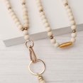 thumbnail image 3 of Teacher Lanyard with ID Holder, Fashion Wood Beaded Lanyard for Keys, Super Cute Boho Breakaway Lanyard for Women, 3 of 6