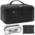 thumbnail image 1 of Bolsa de Maquillaje de Viaje Divvia Impermeable de Cuero Vegano 3L Negra, 1 of 8