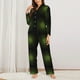 thumbnail image 2 of Balery Mandala With Marijuana Leaf Conjunto de Pijama con Estampado para Mujer, Conjunto de Dos Piezas con Manga Larga, Ropa de Dormir Suave con Bolsillos, Pijamas Cómodos-Medium, 2 of 7