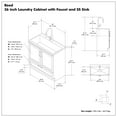 thumbnail image 5 of Simpli Home Reed All-In-One 36-inch Laundry Utility Sink and Cabinet, 5 of 17
