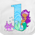 thumbnail image 4 of Inktastic First Birthday Mermaid Girls Baby Bib, 4 of 4