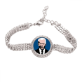 thumbnail image 1 of Desprecio del Presidente Pulsera de tobillera de cadena de tenis, joyería de diamantes, 1 of 3