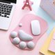 thumbnail image 2 of Pink Alfombrilla de ratón 3d de silicona suave con forma de Pata de Gato, reposamuñecas, soporte de espuma viscoelástica para juegos, 2 of 4