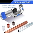 thumbnail image 6 of Tube Cutter, Heavy Duty Tubing Pipe Cutter, 3/16 to 1-1/4 inch Cutting Diameter, Ideal for Cutting Copper, Aluminum, Brass, Steel, Plastic and More, 6 of 8