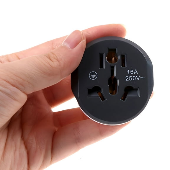 GJX 16A Universal EU Travel Adapter Euro Converter UK US AU to EU AC Socket Plug