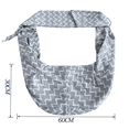thumbnail image 5 of Bolsa de viaje para mascotas liwang Sling Correa ajustable Manos libres para mujeres niñas Blanco gris, 5 of 5