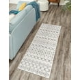 thumbnail image 2 of Rugs.com Moroccan Trellis Collection Rug – 6 Ft Runner Ivory And Gray Medium Rug Perfect For Hallways, Entryways, 2 of 7