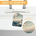 thumbnail image 3 of Seagull Square PU Leather 2 Pack Travel Tag - Bag Tag - Suitcase Tag with Privacy Cover and Stainless Steel Ring - Suitable for Travel, Backpack, and Handbag, 3 of 7