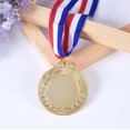 thumbnail image 3 of Juego de dos juegos de 6 medallas de metal - Medalla del ganador - Medalla de competición infantil - Medalla de cobre bañada en plata con cinta y borde circular 3 medallas de metal - Medalla del ganad, 3 of 5